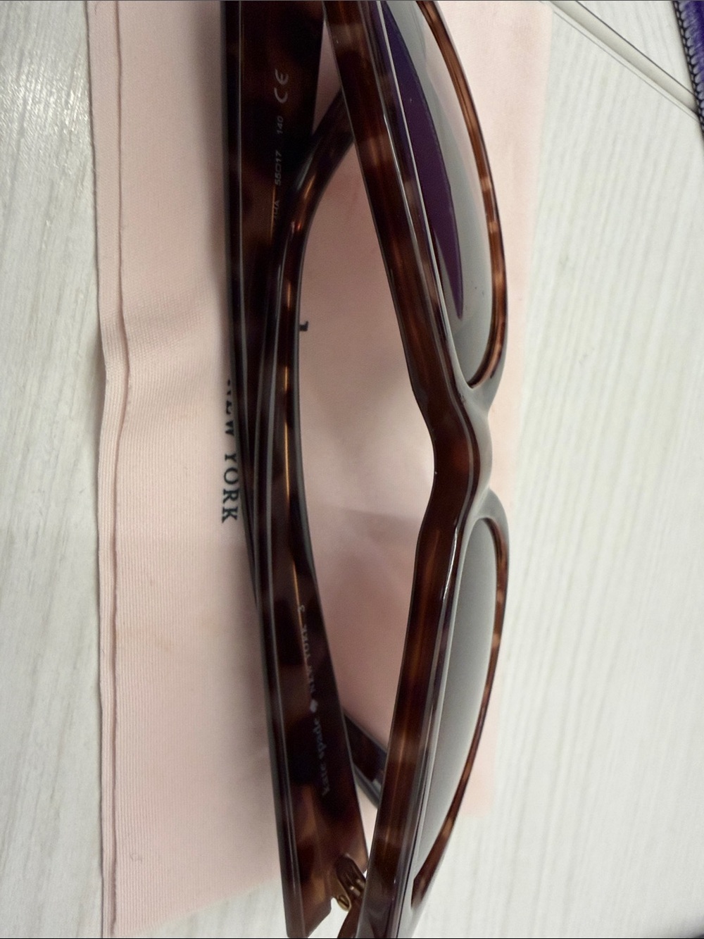 kate spade Brown Tortoise Oversized Women's Sunglasses - Picture 13 of 16